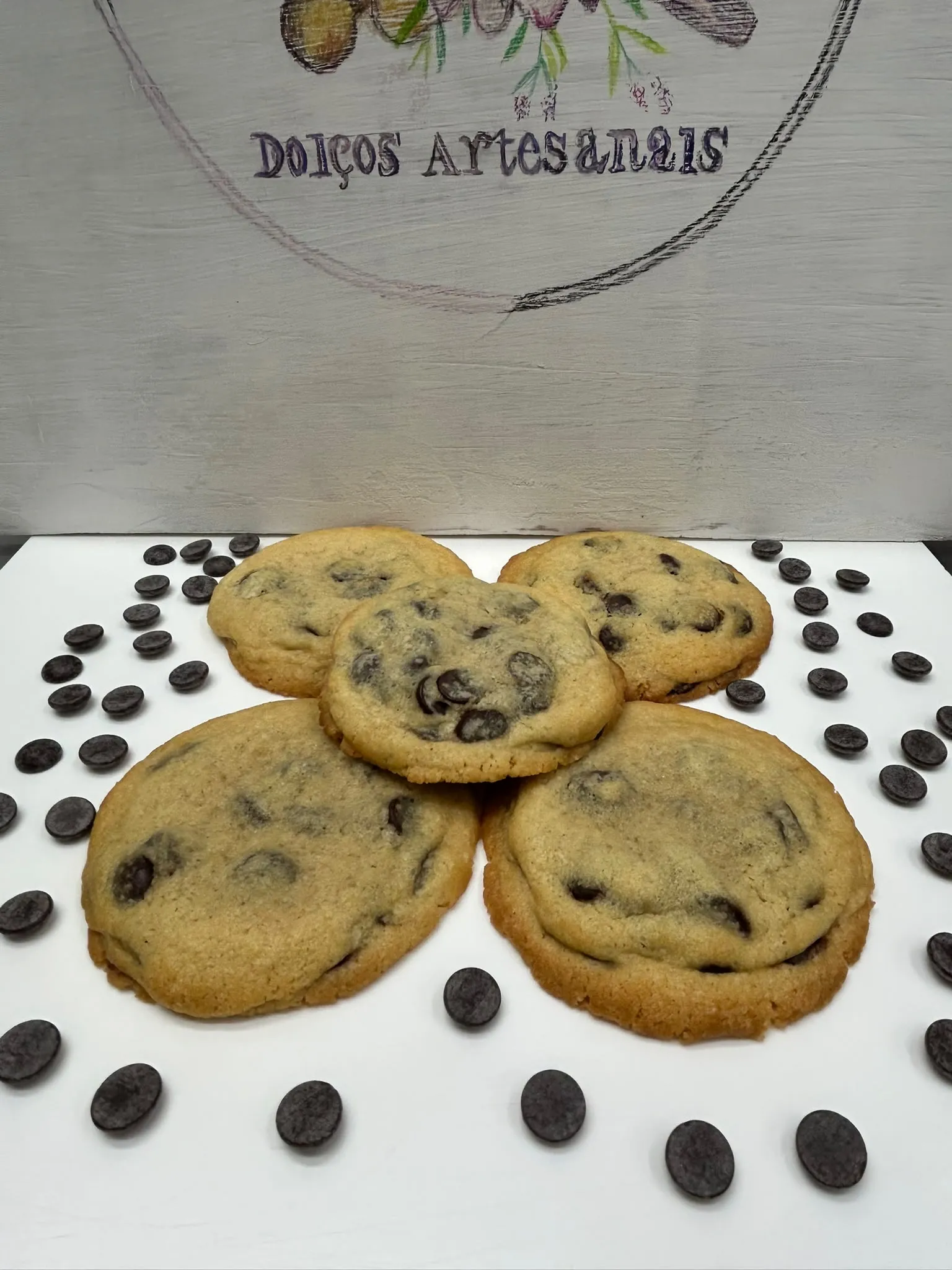 Cookie amb xips de xocolata negra