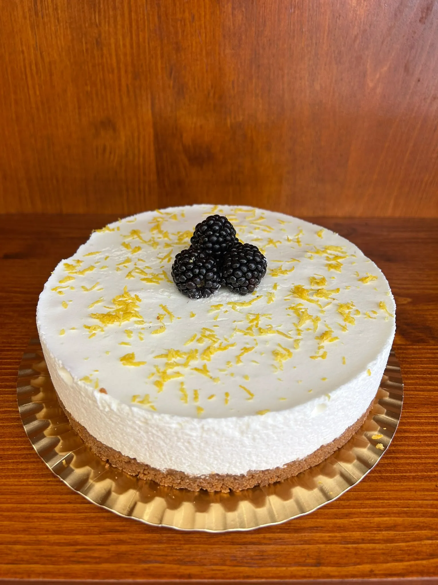 Mousse de llimona amb base de galeta
